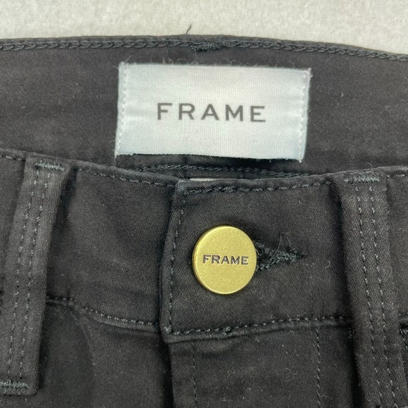 Frame Womens Black Le High Skinny High Rise Pants Size 26 - Picture 6 of 11
